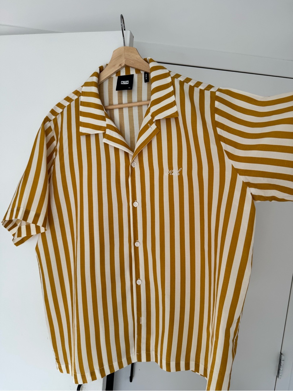 CLASSIC KITH STRIPE CAMP BUTTON UP SHIRT